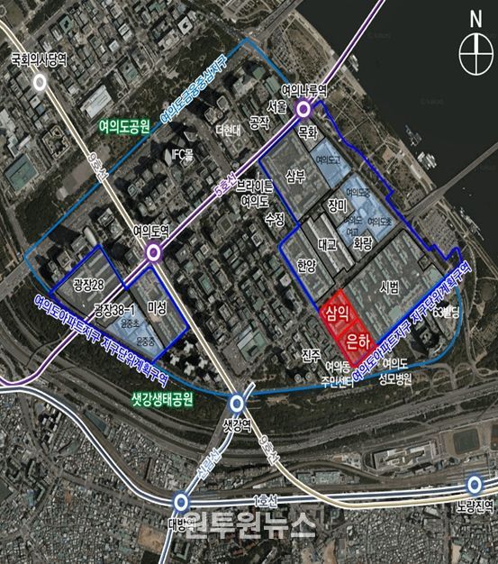 위치도 (영등포구 여의도동 51·52 일대)