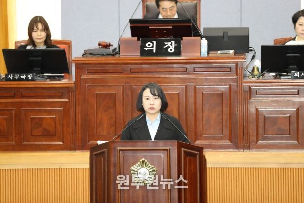 이혜인 남구의원, 본회의서 파크골프장 연회원제 도입 반대의견 피력