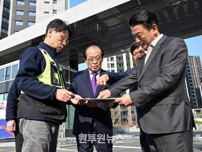 의정부시는 3월 26일 사용검사를 앞둔 공동주택의 품질 확보를 위해 호원동 힐스테이트 회룡역 파크뷰 공동주택을 대상으로 현장 점검을 실시했다.