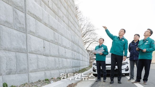 합천군 해빙기 급경사지 안전점검 실시