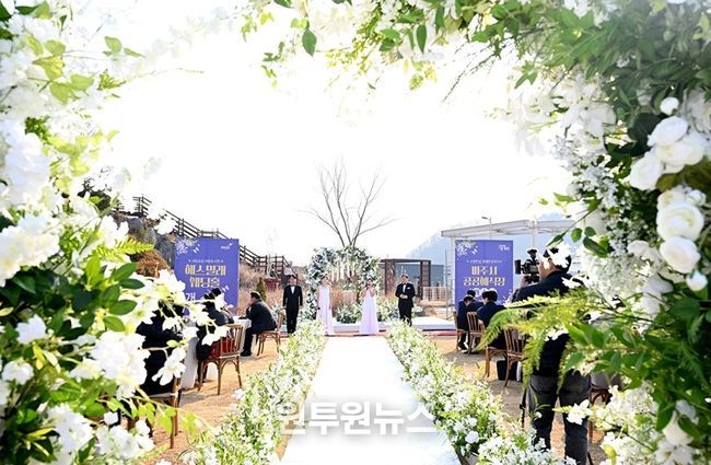 파주시 공공예식장 ‘해스밀래 웨딩’ 개소 한 달 만에 예약 인기