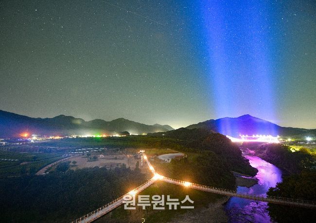 한탄강 Y자출렁다리(야경)