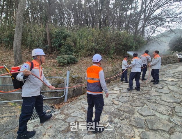 나주소방서, 의용소방대와 함께 산림인접지역 산불 확산 방지 총력