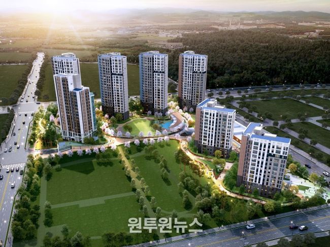 고덕 자연앤 하우스디 조감도