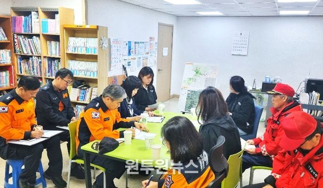 계양소방서, 산림화재 대비 취약지역 현장 예찰 실시