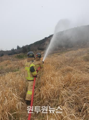 신안소방서 “봄철 산불 예방을 위한 ‘예비주수의 날’ 운영”