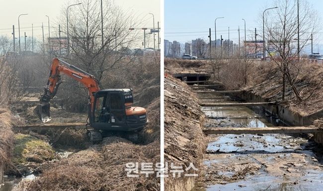파주시 교하동, 배수로·세천 말끔히 정비