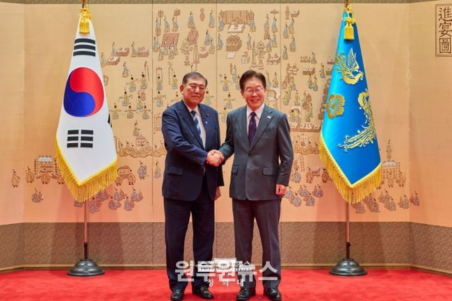 이시바 전 일본총리 오찬(청와대)