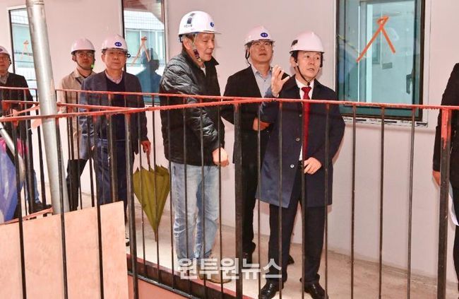 진주시, ‘강남지구 도시재생 거점시설’ 현장점검 - ‘청년머뭄센터’