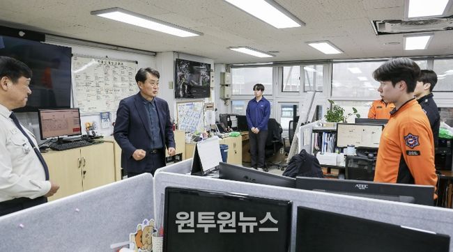 소방서 격려 사진