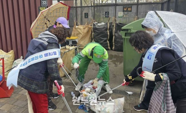 수원시 팔달구 매교동, 공동주택 분리배출 실태 점검 및 홍보 활동 실시