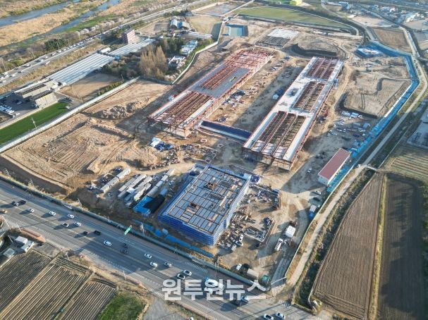 신병대 청주부시장, 농수산물 도매시장 현대화사업 현장 점검(현장사진)