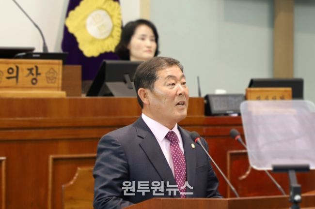 제319회 함안군의회 임시회 조만제 의원 5분 자유발언