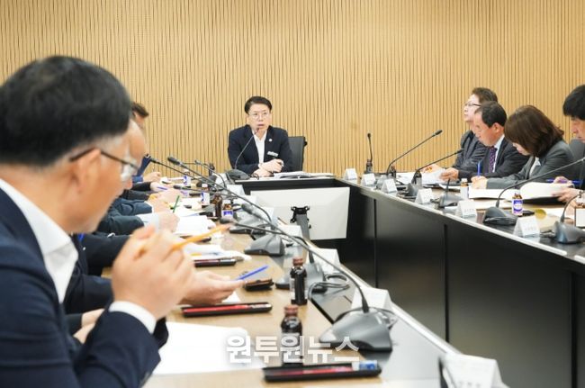 유재영 부군수 읍면장 긴급 현안회의