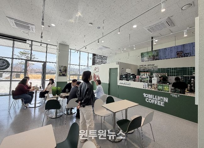 평창군, 자활사업단 「백억커피」 평창올림픽플라자에 문 열어