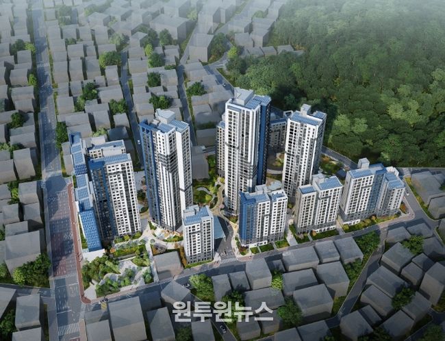 시흥4동 817번지 일대 모아타운 내 모아주택 사업 조감도