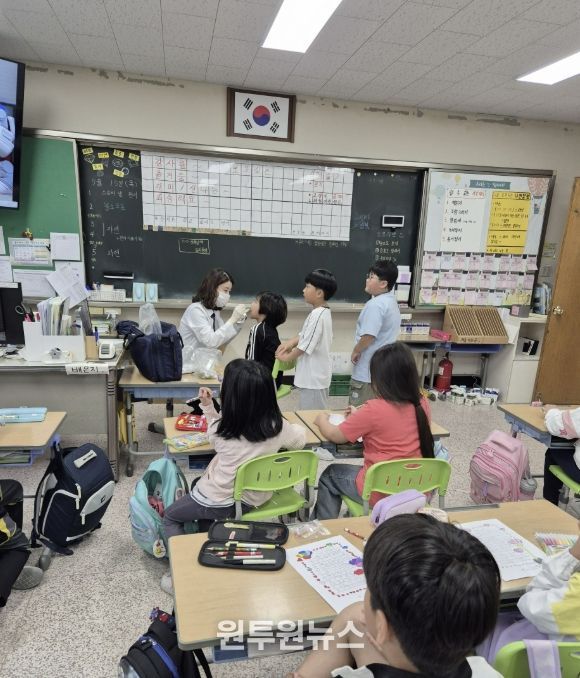 충주시, 찾아가는 초등학교 구강관리사업 운영